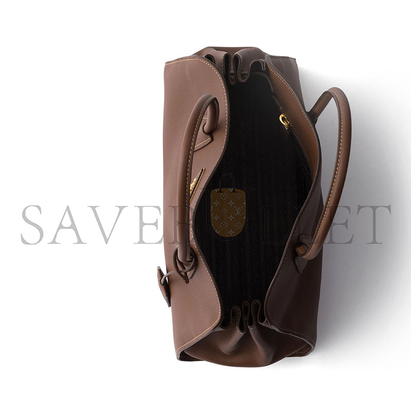 PRADA MEDIUM LEATHER TOTE BAG 1BG606 (34*23*14cm)